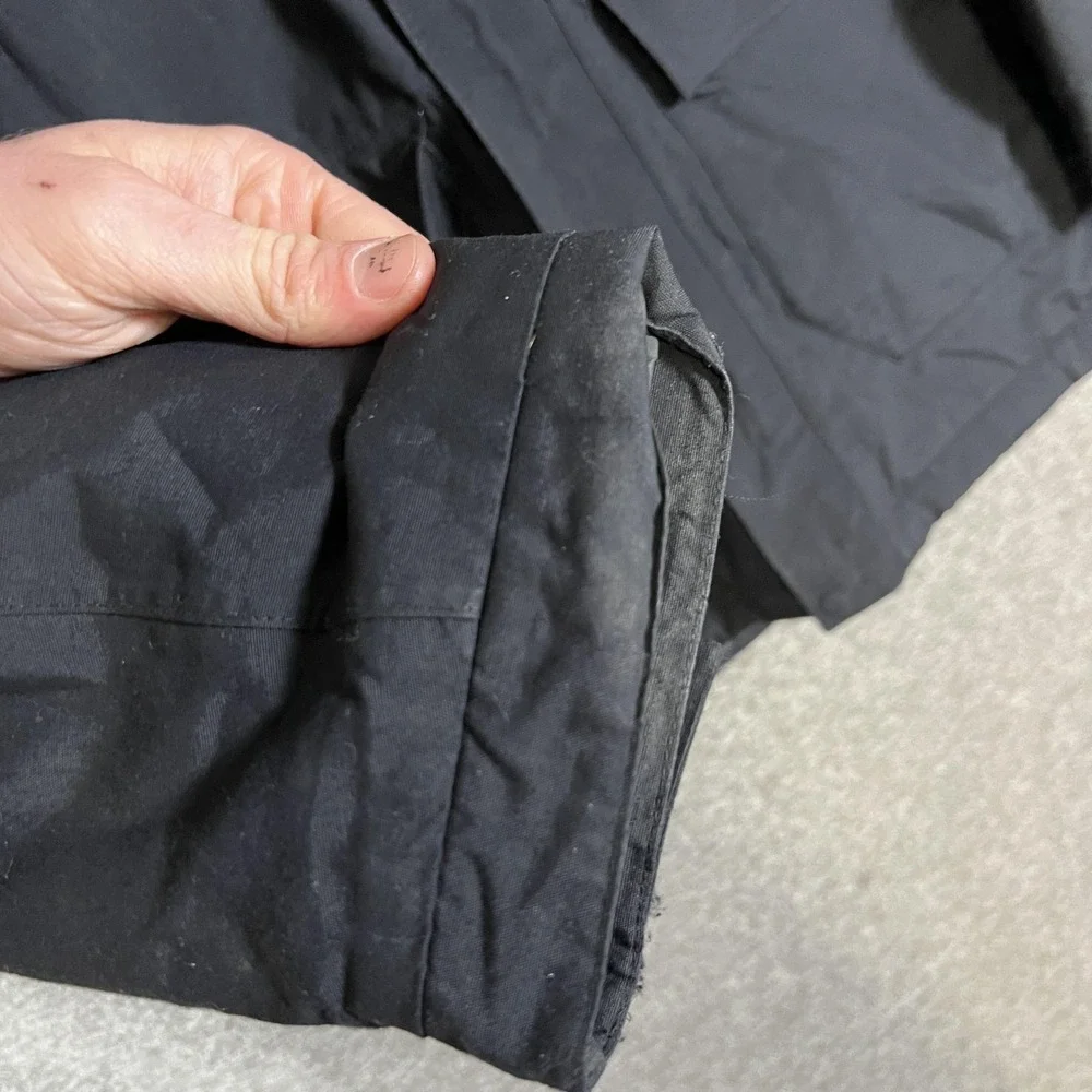 The North Face Jacket Mens Large Black Hooded Insulated HyVent‎ Ski Winter Coat